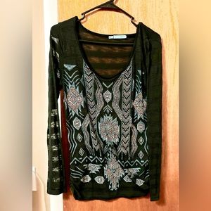 Maurices Medium Size Long Sleeve Black Shirt